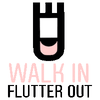 flutterbeautyboutique pink beauty white black Sticker