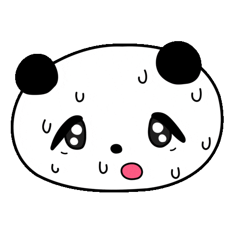 taiya5656 giphyupload panda panic パンダ Sticker