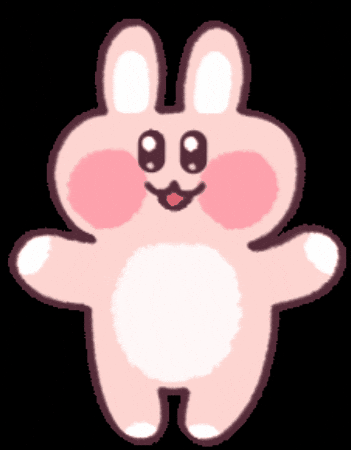 higetoki giphygifmaker hello hi rabbit GIF