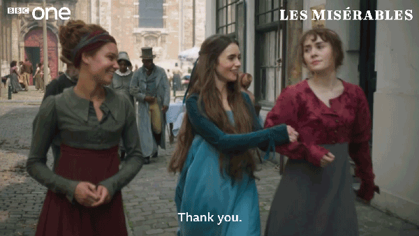 happy lily collins GIF by BBC