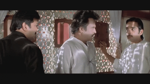 tudor_color giphygifmaker rajinikanth chandramukhi vineeth GIF