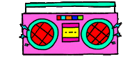 Sound Off Pink Sticker by T A R V E R