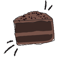 chocolate cake Sticker by LAMARCA