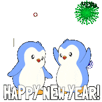 New Year Penguin Sticker by Pudgy Penguins