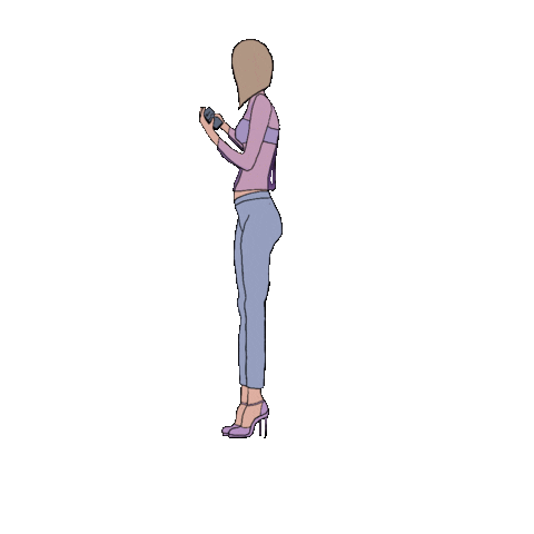 Girl Phone Sticker