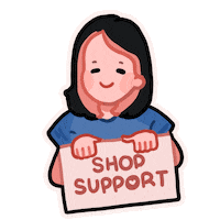 Shop Support Sticker