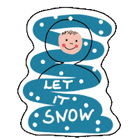 Christmas Snow Sticker by Reiseausschnitte