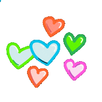 mimicks love hearts valentine beat Sticker