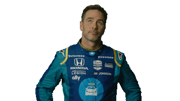 Pointing Up Jimmie Johnson Sticker by INDYCAR