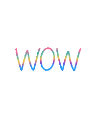 Text Wow Sticker