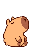 Capibara Sticker by chocolatedfresa