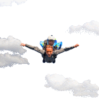 LecimNaSzczecin skydive parachute lns skoki spadochronowe Sticker