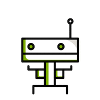 Fight Robot Sticker by iperdesign