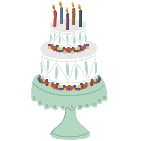 Happy Birthday Cake Sticker by Karole Kessler