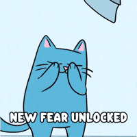 Blue Cat Help GIF