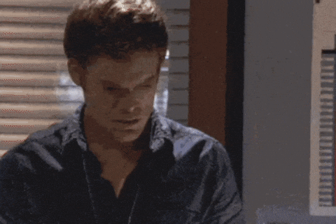 Angry Dexter Morgan GIF