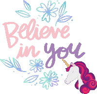 Unicorn Believe Sticker by Believed Fashion Brand