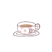 Tea Time Heart Sticker