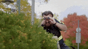 StittsvilleOnPatrol move watching look out get out of the way GIF