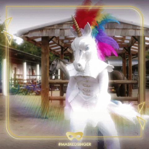 Unicorn GIF by The Masked Singer UK