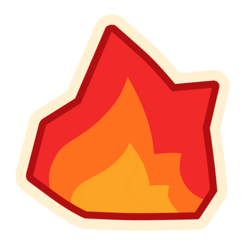 Fire Shooter Sticker
