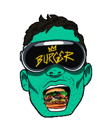 Grilling Fast Food Sticker by Marcel Katz / The Art Plug
