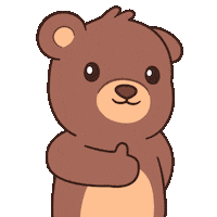 Happy Teddy Bear Sticker by BEARISH