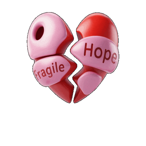 Broken Heart Love Sticker by Seorang Zaki