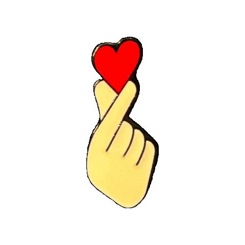 pinnedpins giphygifmaker love heart hand Sticker