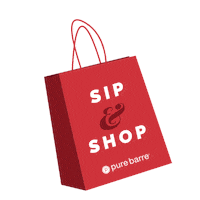 Pure Barre Sip And Shop Sticker by Pure Barre