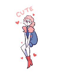 Heart Mullet Sticker