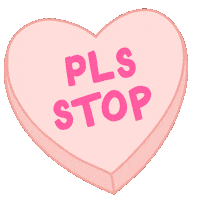 Please Stop Valentines Day Sticker
