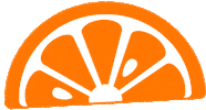 Orange Fruit Sticker by Ateliercologne