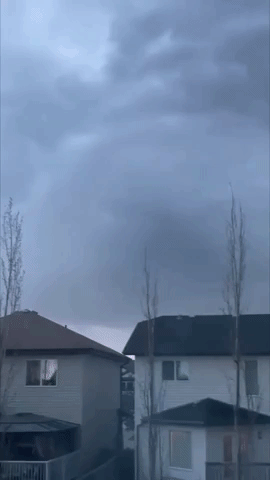 Lightning Flashes Over Alberta