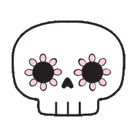 Skull Coco Sticker by Lonbali
