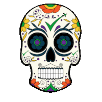 Mexico Skull Sticker by Corportativo de Resevaciones