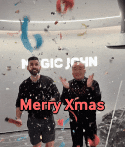 Merry Christmas GIF by MAGIC JOHN