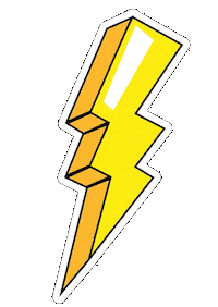Lightning Prioritã  Sticker by Priorita language centers