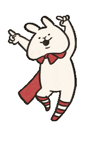 Happy Rabbit Sticker