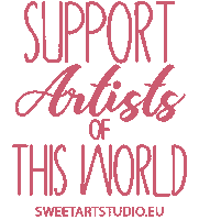 Art Blinking Sticker by Marija Crow