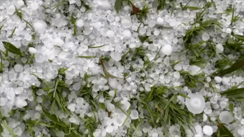 Golf Course Covered in Hail During New South Wales Supercell