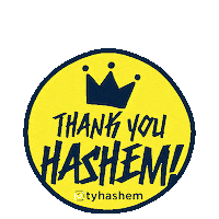 Thanks Tyhashem Sticker by Thank You Hashem