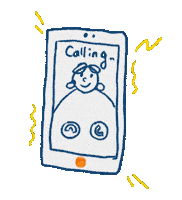 Calling Phone Call Sticker by The Natural Confectionery Co.