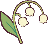 leayancis white flower fleur mignon Sticker