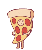 goodpizzagame dance pizza pepperoni woot Sticker