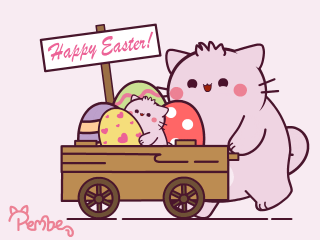 Easter Bunny Pink GIF by Pembe