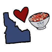 paddlesuppoke sushi poke idaho boise Sticker