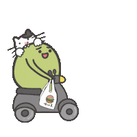 騎車 Sticker