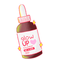 Glowup Sticker by HaluHaluBeauty