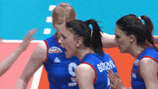 Happy Group Hug GIF by Volleyball World